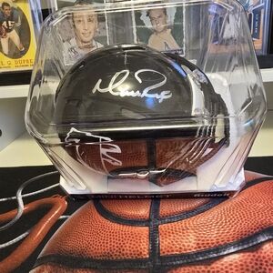 Matt Ryan Signed Atlanta Falcons Riddell Black Mini Helmet with Signature